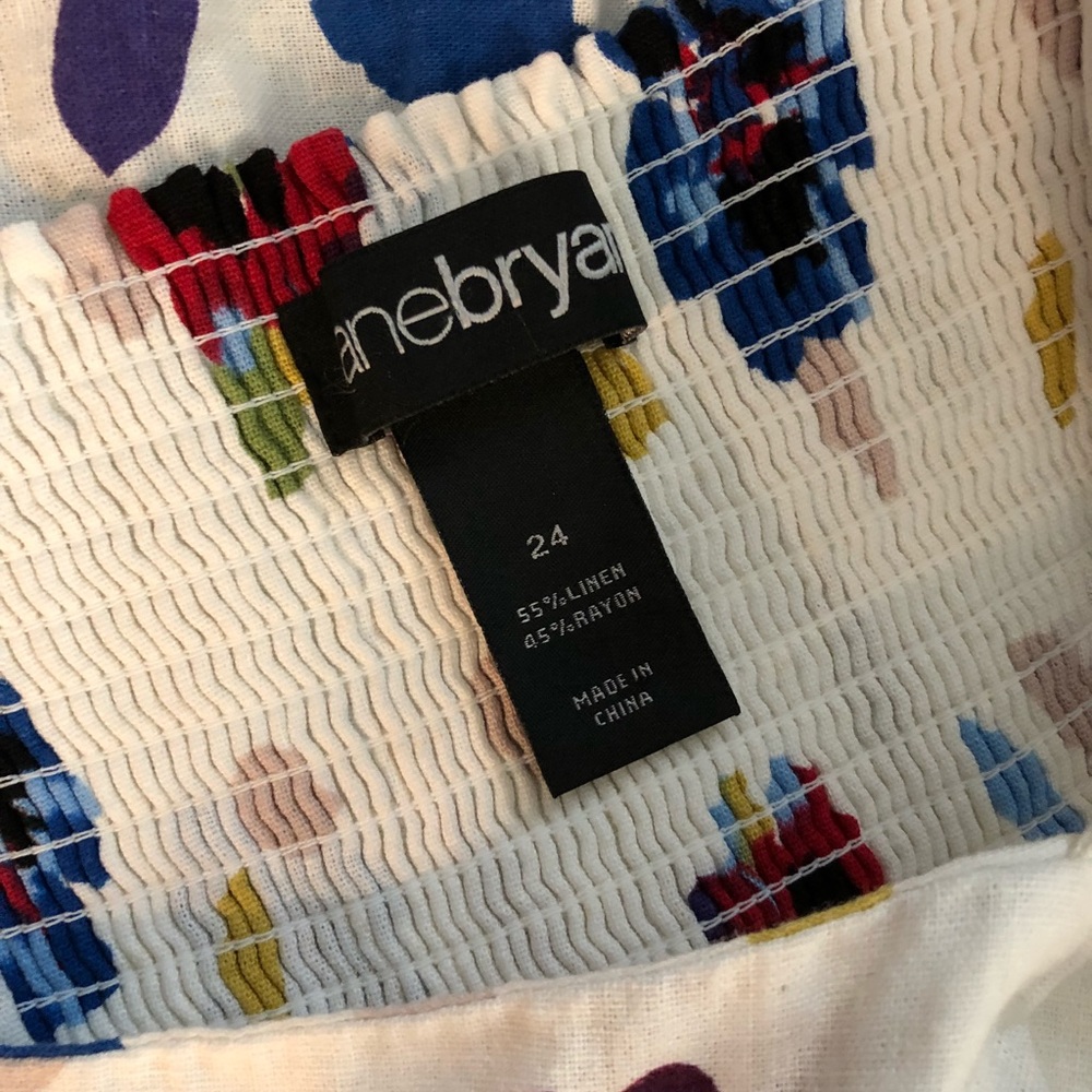 SOLD Lane Bryant Colorful Floral Midi Belted Dress - Picture 6 of 6